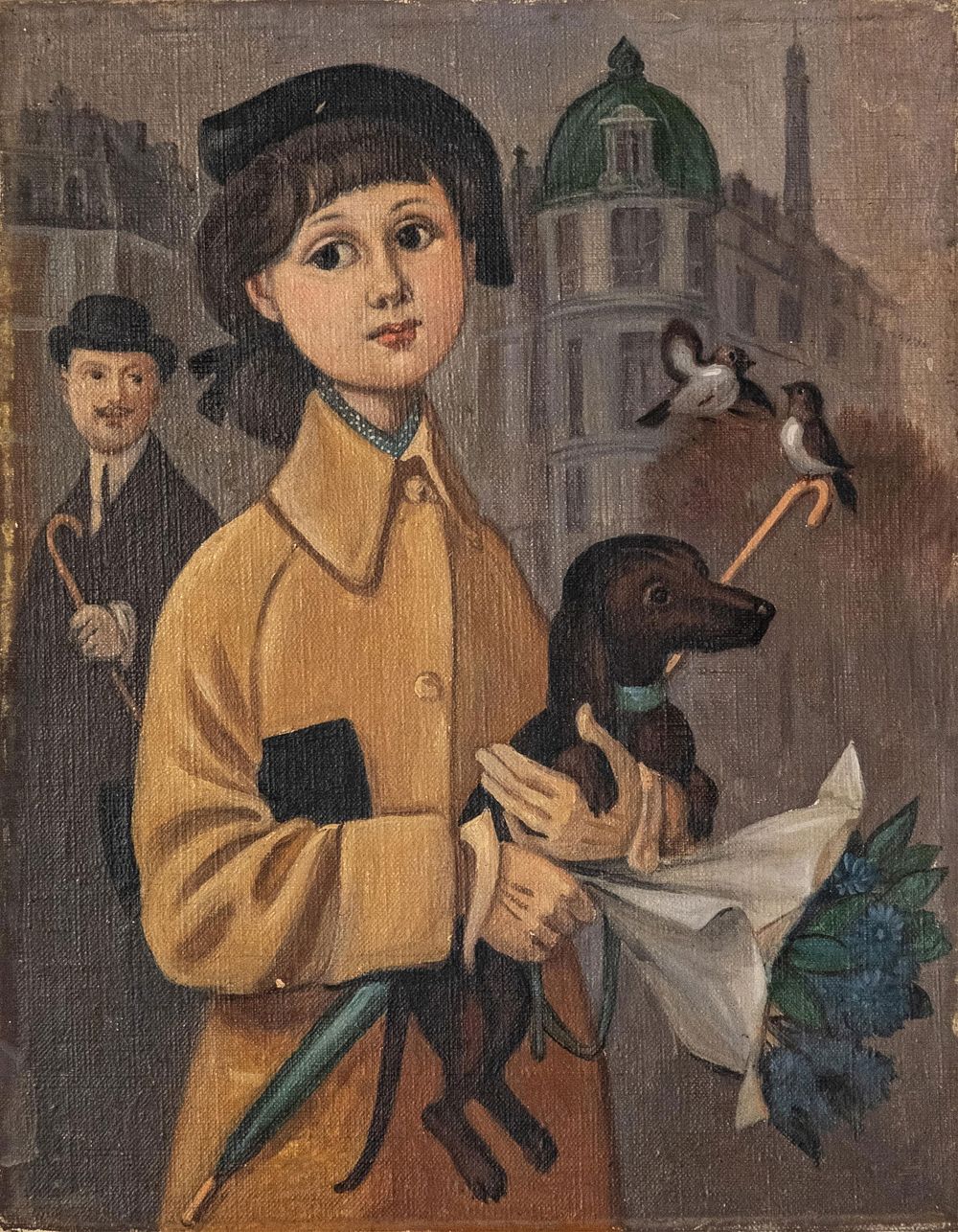 Lot 251: Mystery Artist, Oil on Canvas Painting, Early 20th Century