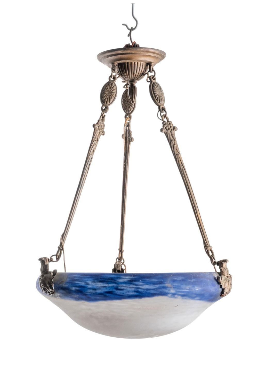 Lot 279: Signed Daum Nancy Art Glass Pannier