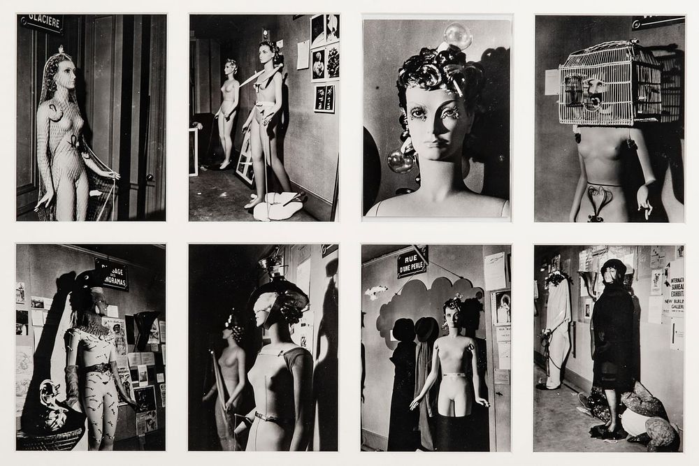Lot 167: Man Ray 8 vintage gelatin silver photographic prints, 1938 International Surrealist Exhibition,