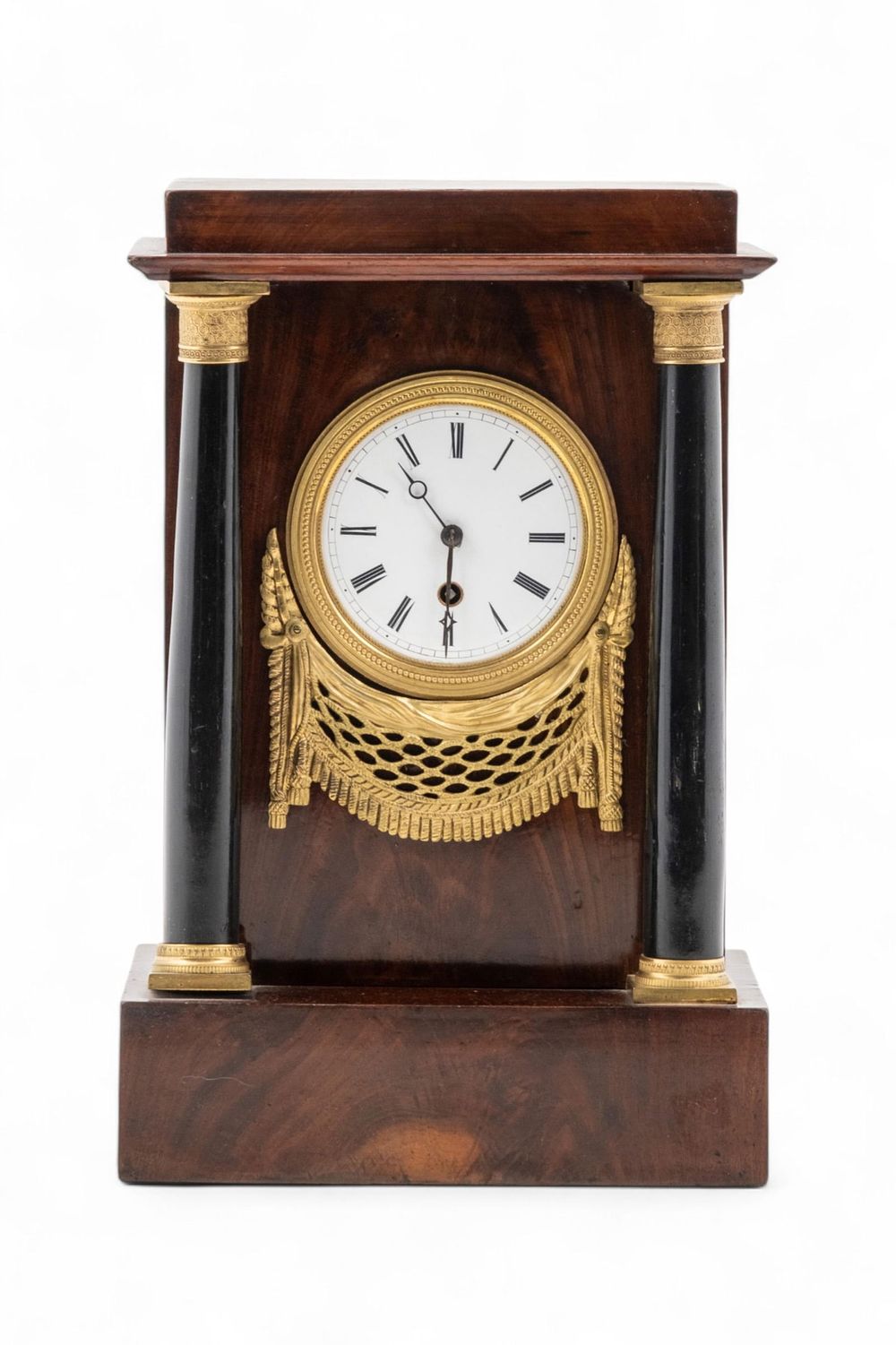 Lot 273: French Empire 19th Century Portico Clock