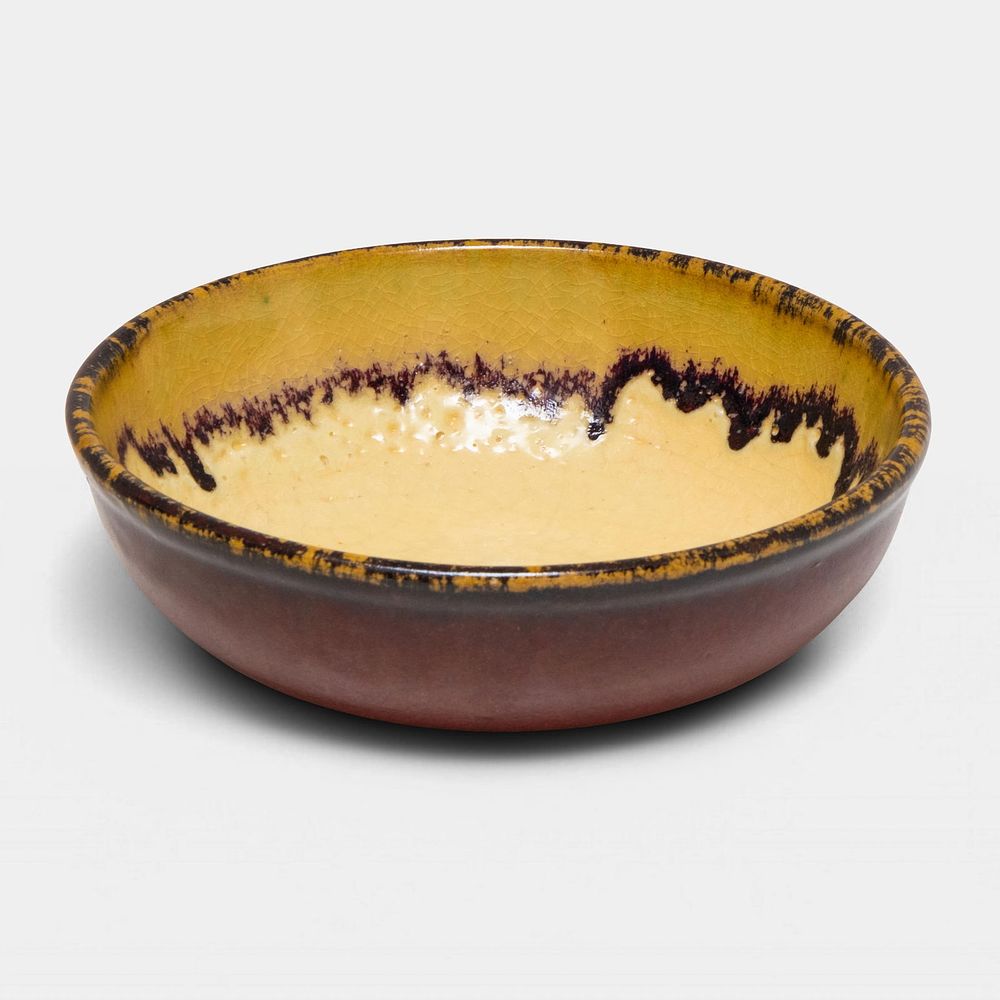 Lot 426: Pierre-Adrien Dalpayrat Art Nouveau Glazed Stoneware Bowl, Signed, Early 20th Century