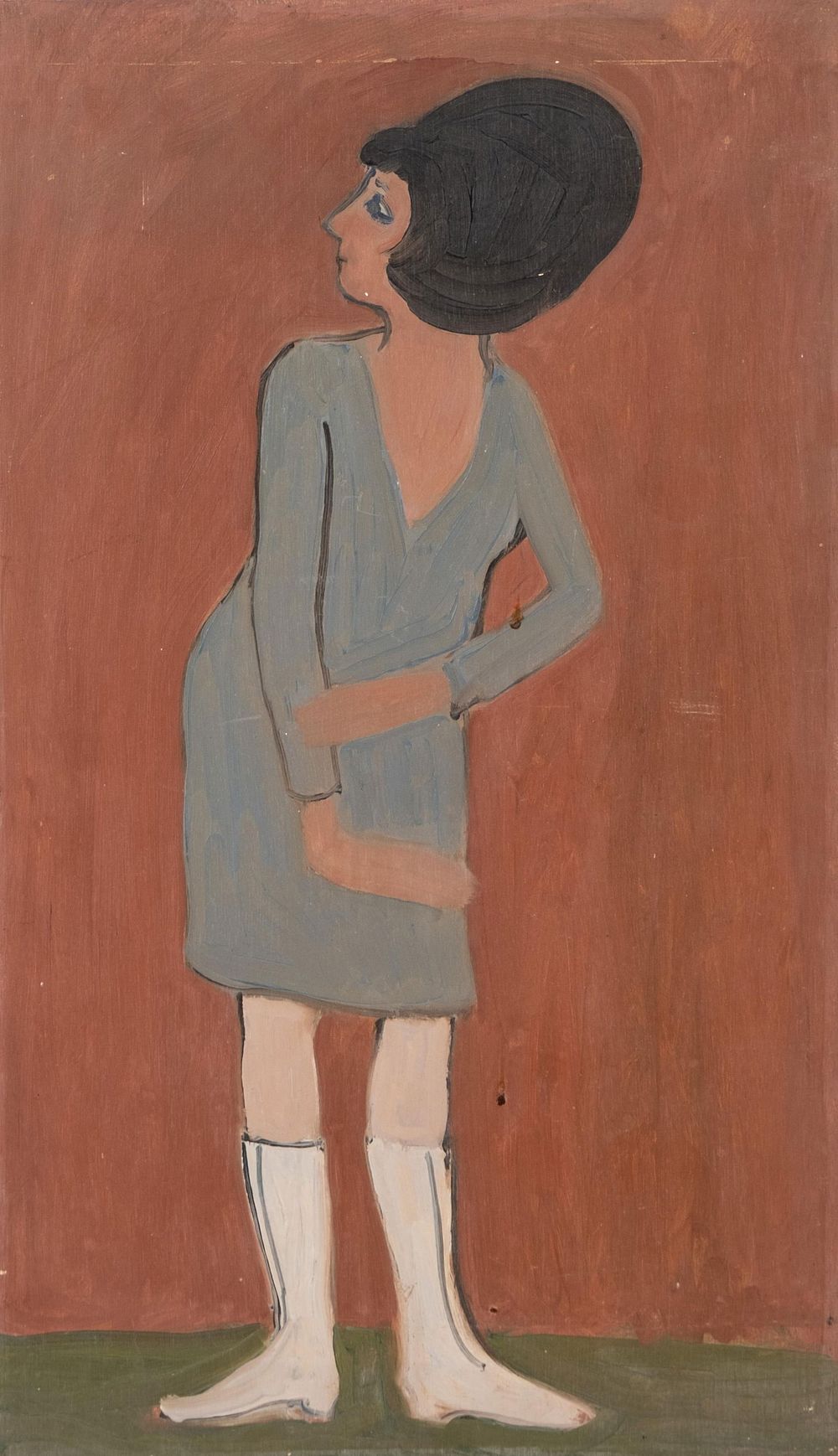 Lot 476: Pierre Georget “Hair" Oil on Panel, Circa 1970s