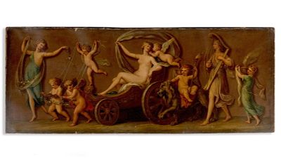 Giovanni Francesco Romanelli *Triumph of Venus* Oil on Canvas Painting, 17th Century. Keywords: 