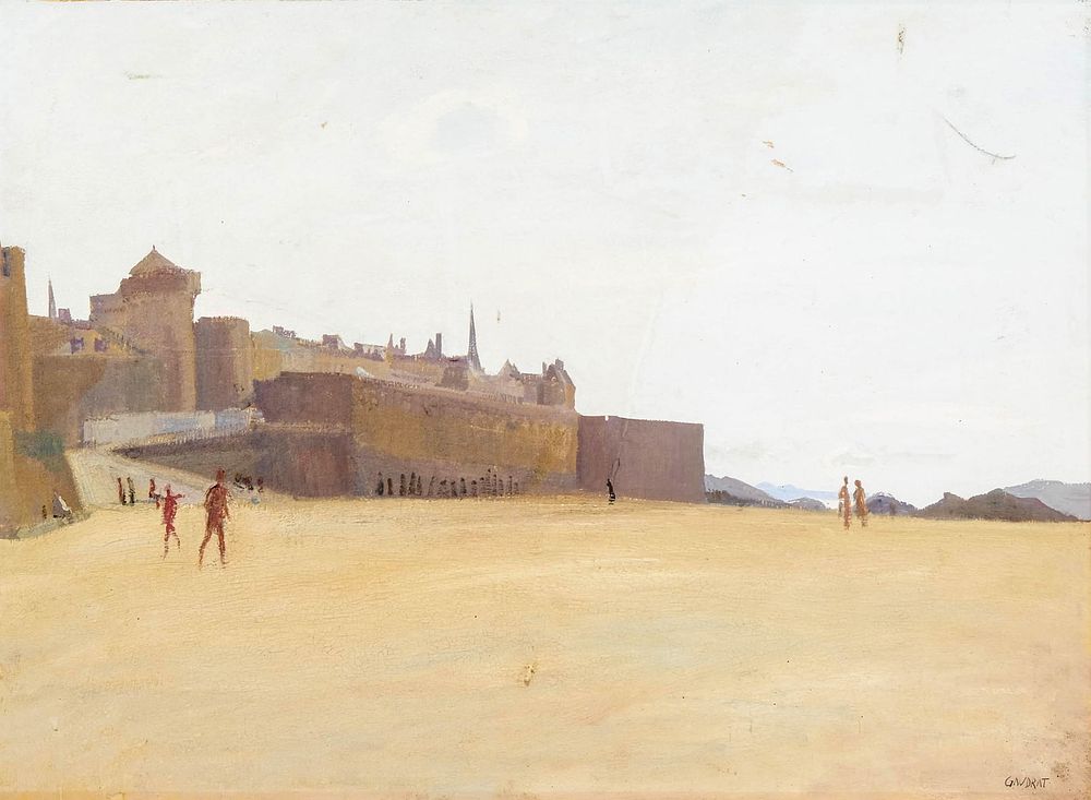 Lot 465: Signed Marie Laurence Gaudrat French Oil on Cardboard Painting