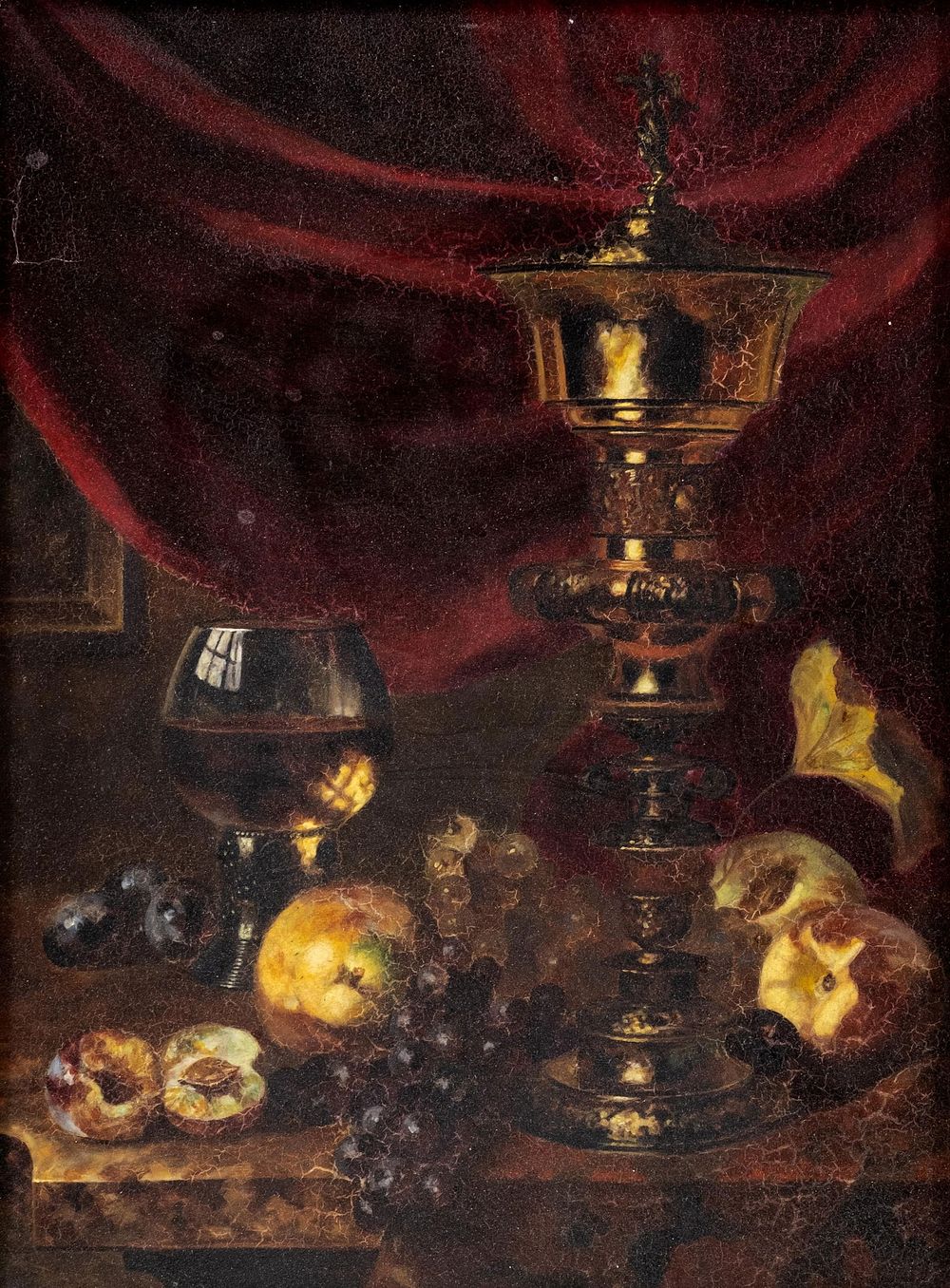Lot 489: Continental School Still Life Oil Painting, 19th - 20th Century