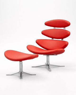 "Corona Chair" by Paul Volther for Erik Jorgensen. Keywords: Scale Corona Chair, Modern Petal 