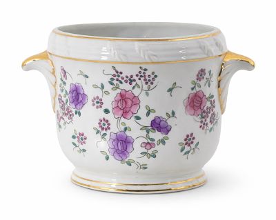 Lord & Taylor Limited Edition Japanese Ceramic Jardini&egrave;re, Noble Peony Pattern. Keywords: 