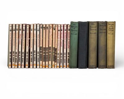 Edgar Rice Burroughs Tarzan Novels, Mixed Hardcover and Paperback Lot. Keywords: Edgar Rice 