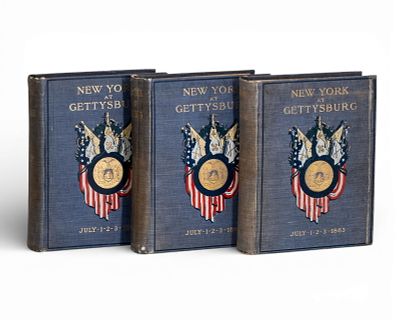 New York at Gettysburg, Three-Volume Illustrated Set With Folding Maps. Keywords: Gettysburg 