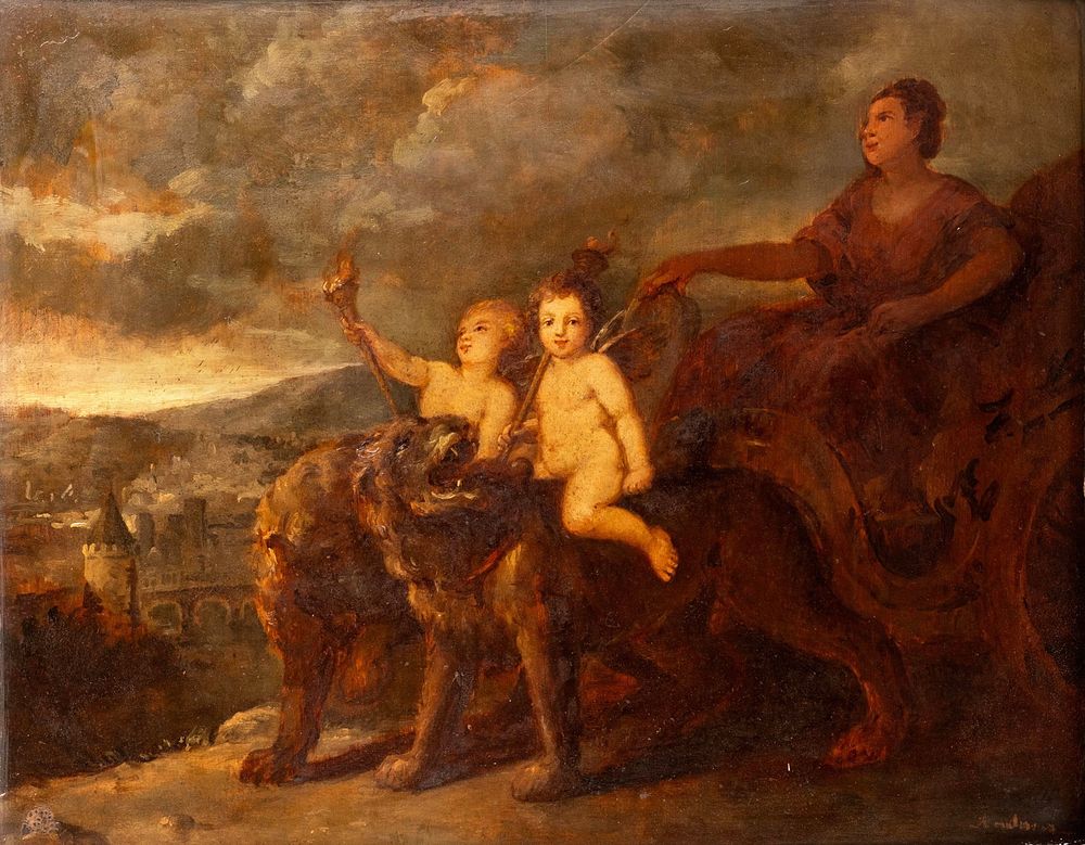 Lot 258: Peter Paul Rubens (after), Antique Flemish Mythological History Painting, Signed Illeg - No Reserve