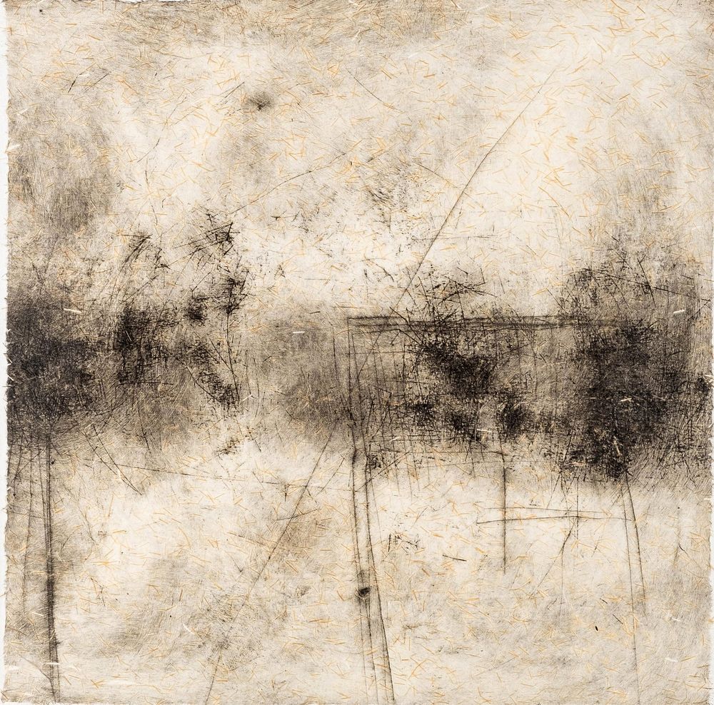 Lot 275: Dan Welden Abstract Mixed Media Painting, Signed, 2001 - No Reserve