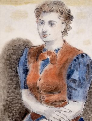 Adolf de Haer Portrait Painting on Paper, Signed - No Reserve. Keywords: 20th Century Art, Early 