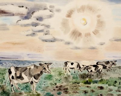 Adolf de Haer Landscape Painting / Drawing on Paper - No Reserve. Keywords: 20th Century Art 
