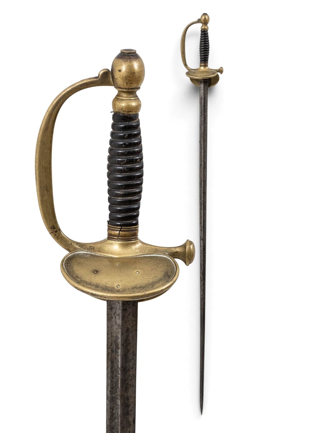 Lot 623: Officer's Sword of Colonial Maritime Commissariat Type, 19th Century, Folding Guard - No Reserve