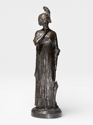 Raoul Larche Signed Art Nouveau Bronze 'Enchantress', Circa 1911. Keywords: Raoul Larche 