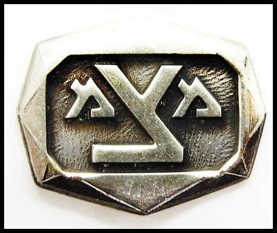 סיכת סמל מצ"מ חיל אספקה - מרכז ציוד מוחזר 22 מ''מ . סמלים סיכות איסוף, שיקום ושימוש חוזר בציוד 