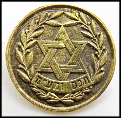 סיכה סמל מכס ומע"מ , לא שכיח 18 מ''מ . Israel Tax / Customs Hat Badge. סמלים סיכות .
