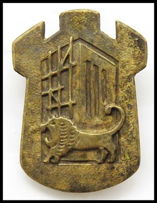 אירגון בוני העיר ירושלים , סיכה עם סמל ארגון בוני העיר ירושלים. ארגון הקבלנים והבונים בירושלים. 