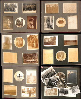 אלבום צילומים משפחתי תקופת מלחמת העולם הראשונה . כולל גלויות נוספות בתפזורת . היסטוריה בתמונות .