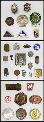 לוט 31 סיכות ישראליות שונות לוט סיכות שונות של בתי ספר ותנועות נוער, סיכות שונות של בחירות 