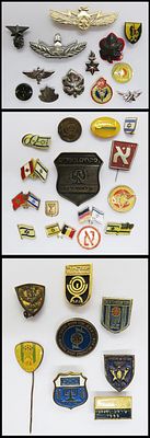 לוט 36 סיכות ישראליות שונות , סיכות ספורט ישראליות מוקדמות שונות , סיכות \ דרגות שונות צבא \ 