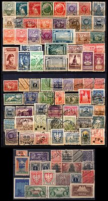 מיקבץ בולי פולין שונים - לוט בולים . POLSKA MIX LOT STAMPS POLAND