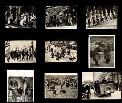 לוט צילומי עיתונות נדירים וחשובים מאירופה -אחד מישראל , 1928-1964, הפירוט מופיע מטה : מידות 