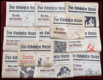 11 גיליונות העיתון הנאצי "Das Schwarze Korps" היה הביטאון הרשמי של האס-אס (SS) בתקופת הרייך 