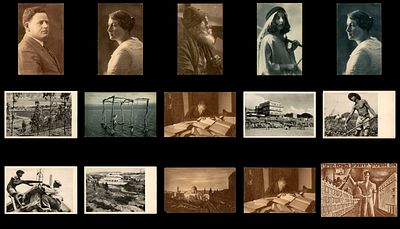 לוט 15 גלויות מארץ ישראל , הוצאות שונות , פלשתינה א"י . המנדט הבריטיבארץ ישראל , מקבץ גלויות .