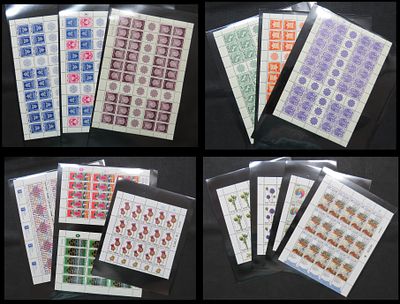 גיליונות בולי ישראל . בולים . 14 יח' . ISRAEL STAMPS - COMPLETE SHEETS