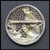 Sterling silver 925 filigree brooch, hallmarked. Central design depicting "Rivka" watering the Image - 2