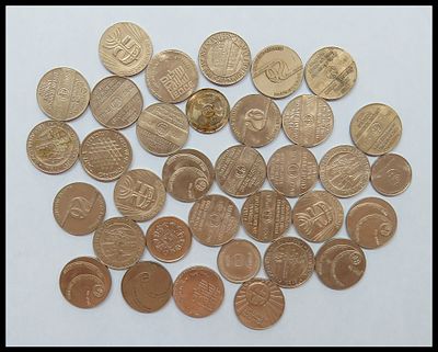 Large lot 34 Israeli medals and tokens from the Israel Government Coins and Medals Corporation 
