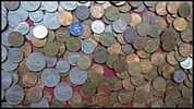 Lot of US and World coins - 1025 gram weight. Large lot of US coins, 1025 gram weight (cents Image - 5