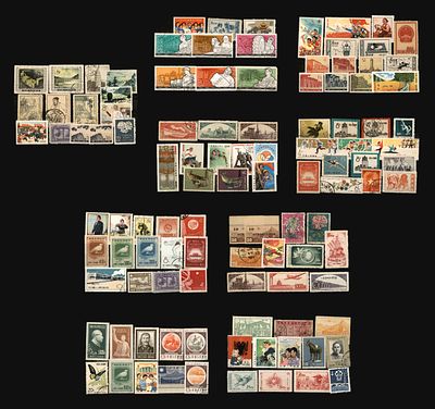 Lot of about 110 stamps of China, mostly People's Republic: First Five-Year Plan, Guan Hanqing 