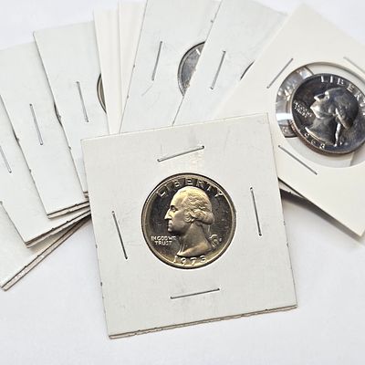 Washington Quarter Lot. Lot of (10) Washington Quarters Ranging from 1956-1978. (1) silver, (2) 