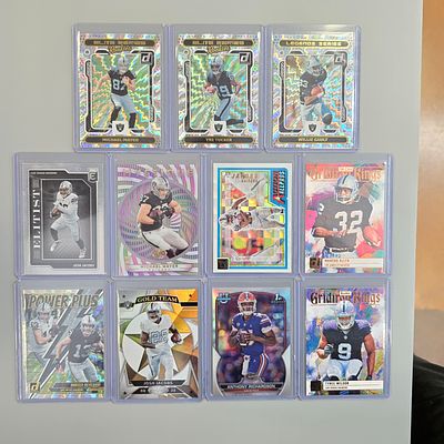 Las Vegas/Los Angeles Raiders Pulls! And Anthony Richardson Topps Card. (10) 2023 Panini Las 