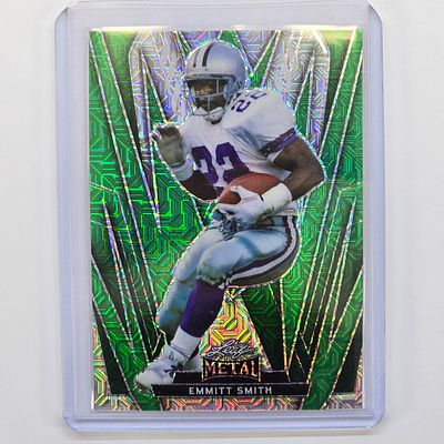 Emmitt Smith 3/5. 2024 Leaf Metal Mojo Green Emmitt Smith Card #39, 3/5. 
*Card looks to be free 