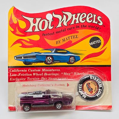 Hot Wheels Redline Hairy Hauler BP. Redline Magenta Hairy Hauler blister pack. 
Card looks 
