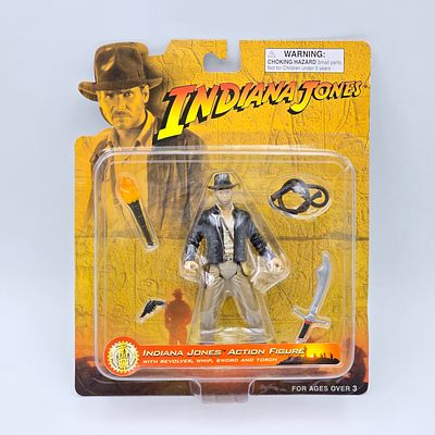Indiana Jones Figure. 2003 Disney Park Stunt Show Exclusive Indiana Jones Action Figure 4.5"