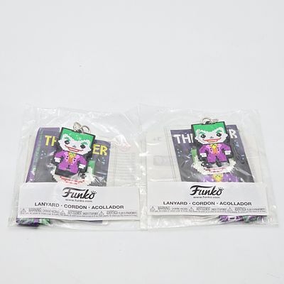 Funko Lanyard Lot. Lot of Funko Accessories, including a pair of GameStop exclusive Joker