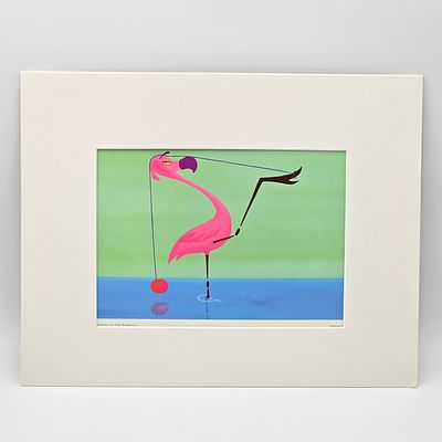 Disney Fantasia 2000 Print. Disney Fantasia 2000 Carnival Of The Animals Flamingo with Yo-Yo