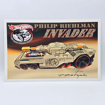 2007 Signed Invader E-Sheet. 2007 21st Annual Collectors Convention Signed INVADER E-Sheet