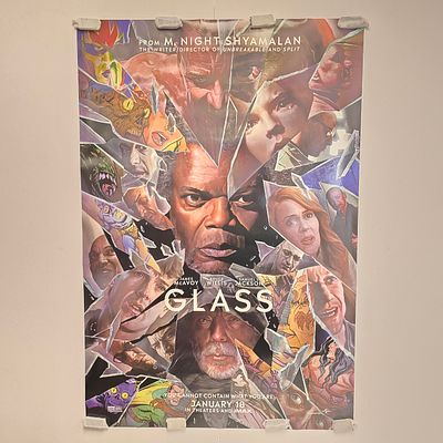 Glass Movie Poster. Official Double-Sided GLASS Movie Poster
Poster is in overall good