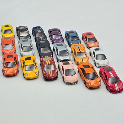 Hot Wheels Sport Car Lot. Hot Wheels Sport Car lot of 18 
Includes 17 different Lamborghinis and 