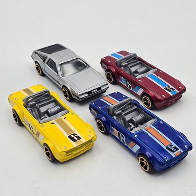 Hot Wheels FTE lot of 4. Hot Wheels Faster Than Ever lot of 4 
Includes 3 different Triumph TR6 