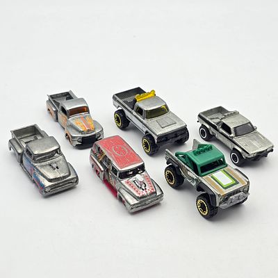 Hot Wheels Zamac Truck lot of 6 
Includes 6 different Zamac models as seen 
All appear to be 