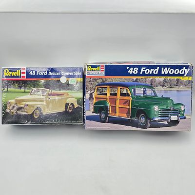 Pair of Revell Model Kits. Lot includes two Revell Model Kits, both with the box and both appear 
