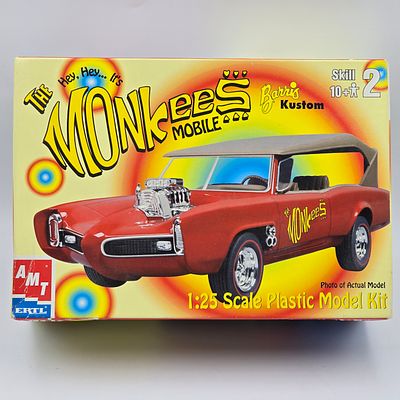 AMT Monkeemobile Model Kit. Lot includes AMT The Monkees Monkeemobile model kit (2000) 
With the 