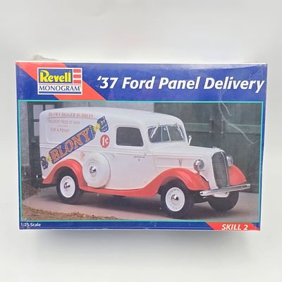 Revell Ford Panel Model Kit. This lot includes a Revell '37 Ford Panel Delivery model kit (1997) 