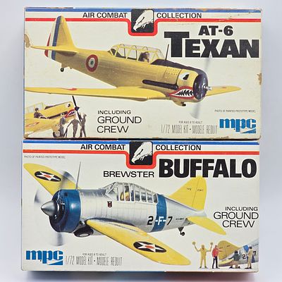 Pair of MPC Plane Model Kits. Pair of MPC Plane Model kits, Both include the box. 
1- AT -6 
